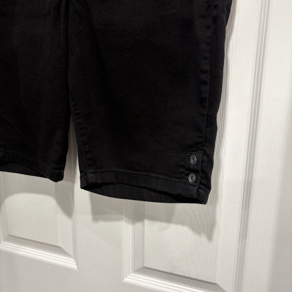 2/$25 Suko Jeans Women's Black Denim Bermudas Shorts with Shorts - Picture 3 of 8